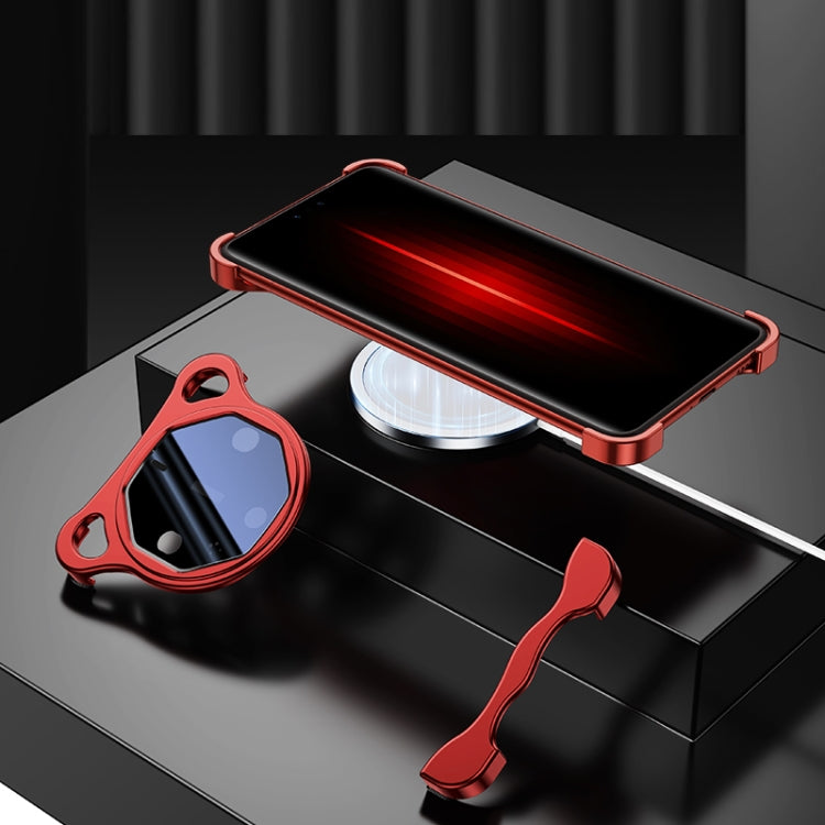 For Huawei Mate 60 RS Ultimate Frameless Metal Corner Pad Phone Case with Lens Film(Red) - Huawei Cases by PMC Jewellery | Online Shopping South Africa | PMC Jewellery | Buy Now Pay Later Mobicred