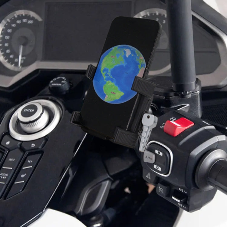 For Honda Gold Wing GL1800 F6B 2018-2024 Motorcycle Phone Navigation Holder(Black) - Holder by PMC Jewellery | Online Shopping South Africa | PMC Jewellery | Buy Now Pay Later Mobicred