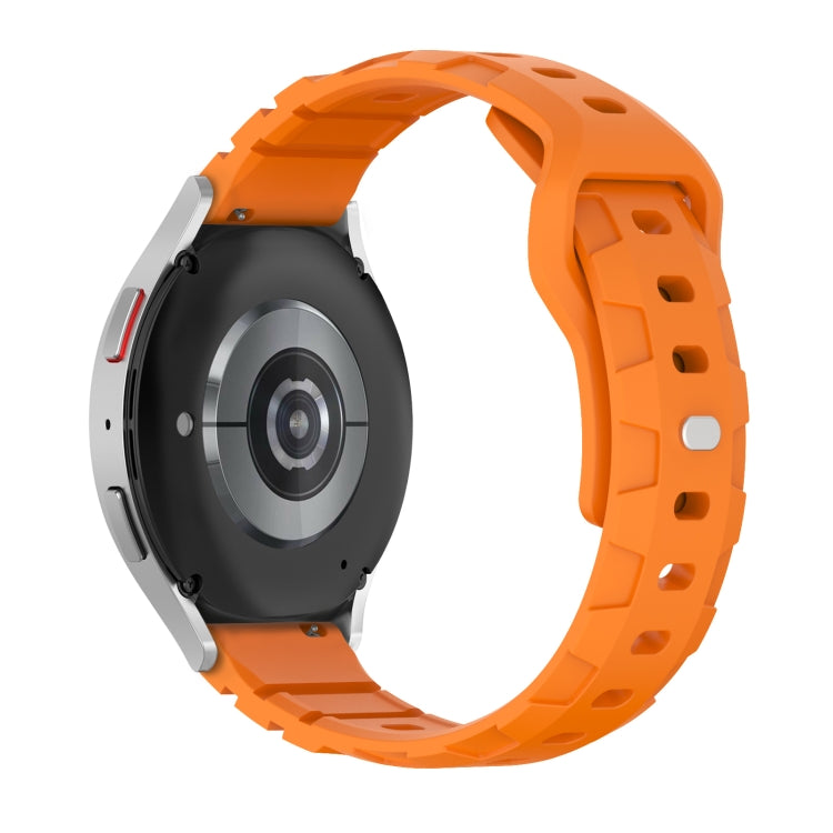 18mm Armor Silicone Watch Band(Orange) - 20mm Bands by PMC Jewellery | Online Shopping South Africa | PMC Jewellery