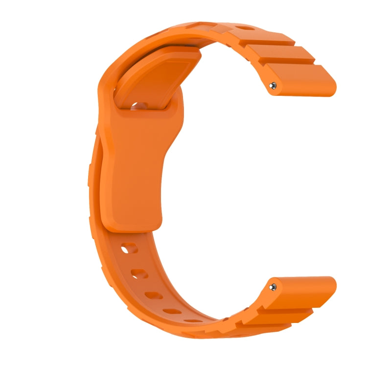 18mm Armor Silicone Watch Band(Orange) - 20mm Bands by PMC Jewellery | Online Shopping South Africa | PMC Jewellery