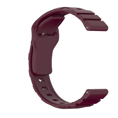 20mm Armor Silicone Watch Band(Wine Red) - 20mm Bands by PMC Jewellery | Online Shopping South Africa | PMC Jewellery