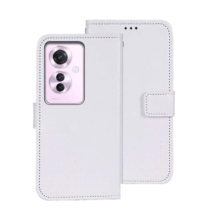 For OPPO Reno11 F 5G idewei Crazy Horse Texture Leather Phone Case(White) - Reno11 F Cases by idewei | Online Shopping South Africa | PMC Jewellery | Buy Now Pay Later Mobicred