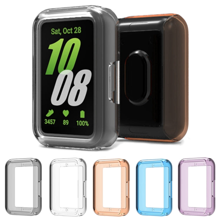 For Samsung Galaxy Fit 3 Half Pack Hollow TPU Watch Protective Case(Transparent) - Watch Cases by PMC Jewellery | Online Shopping South Africa | PMC Jewellery