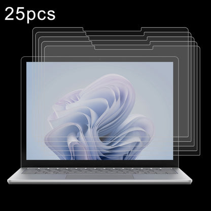 For Microsoft Surface Laptop 6 15 25pcs 9H 0.3mm Explosion-proof Tempered Glass Film - Screen Protection Film by PMC Jewellery | Online Shopping South Africa | PMC Jewellery | Buy Now Pay Later Mobicred