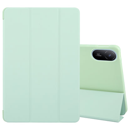 For Huawei MatePad SE 11 2024 Tri-fold Silicone Leather Tablet Case(Green) - Huawei by PMC Jewellery | Online Shopping South Africa | PMC Jewellery | Buy Now Pay Later Mobicred