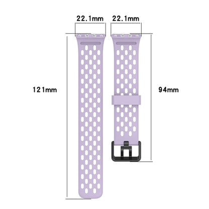 For Samsung Galaxy Fit 3 Hole Style Dual Buckle Silicone Watch Band(Starlight) - Watch Bands by PMC Jewellery | Online Shopping South Africa | PMC Jewellery