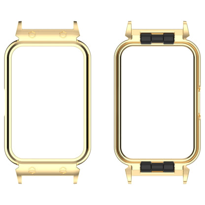 For Samsung Galaxy Fit 3 18mm Metal Frame Watch Protective Case(Gold) - Watch Cases by PMC Jewellery | Online Shopping South Africa | PMC Jewellery