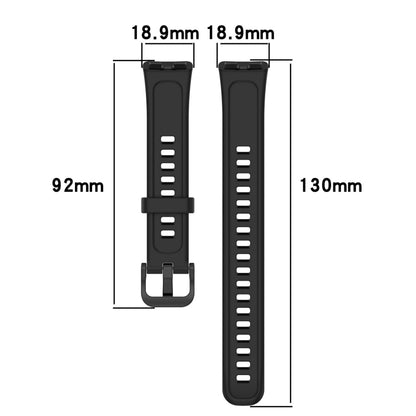 For Huawei Band 9 / 9 NFC Solid Color Colorful Buckle Silicone Watch Band(Black) - Watch Bands by PMC Jewellery | Online Shopping South Africa | PMC Jewellery