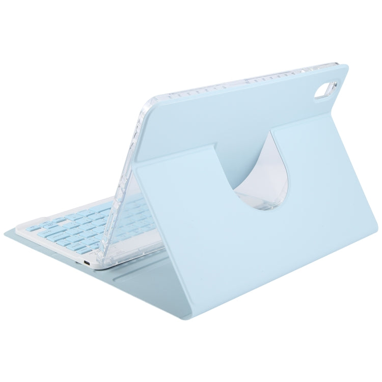 For Huawei MatePad Pro 11 2024 / 2022 Square Button Bluetooth Keyboard Rotatable Holder Leather Case(Sky Blue) - Huawei Keyboard by PMC Jewellery | Online Shopping South Africa | PMC Jewellery