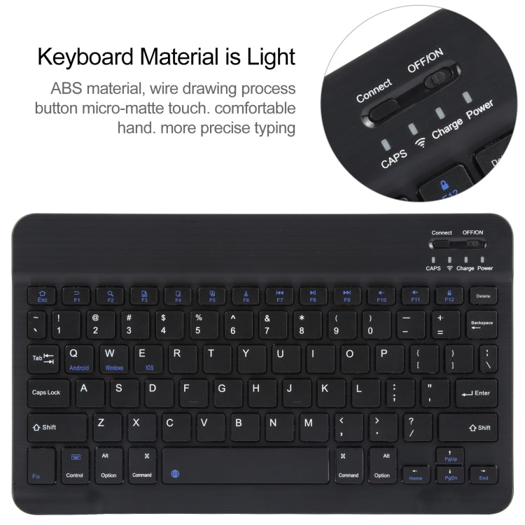 For Huawei MatePad Pro 11 2024 / 2022 Square Button Bluetooth Keyboard Rotatable Holder Leather Case(Black) - Huawei Keyboard by PMC Jewellery | Online Shopping South Africa | PMC Jewellery