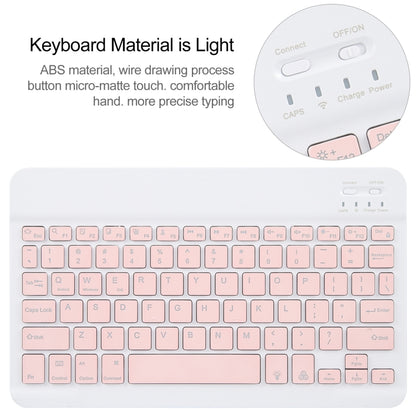 For Huawei MatePad Air 11.5 Square Button Backlight Bluetooth Keyboard Rotatable Holder Leather Case(Rose Gold) - Huawei Keyboard by PMC Jewellery | Online Shopping South Africa | PMC Jewellery