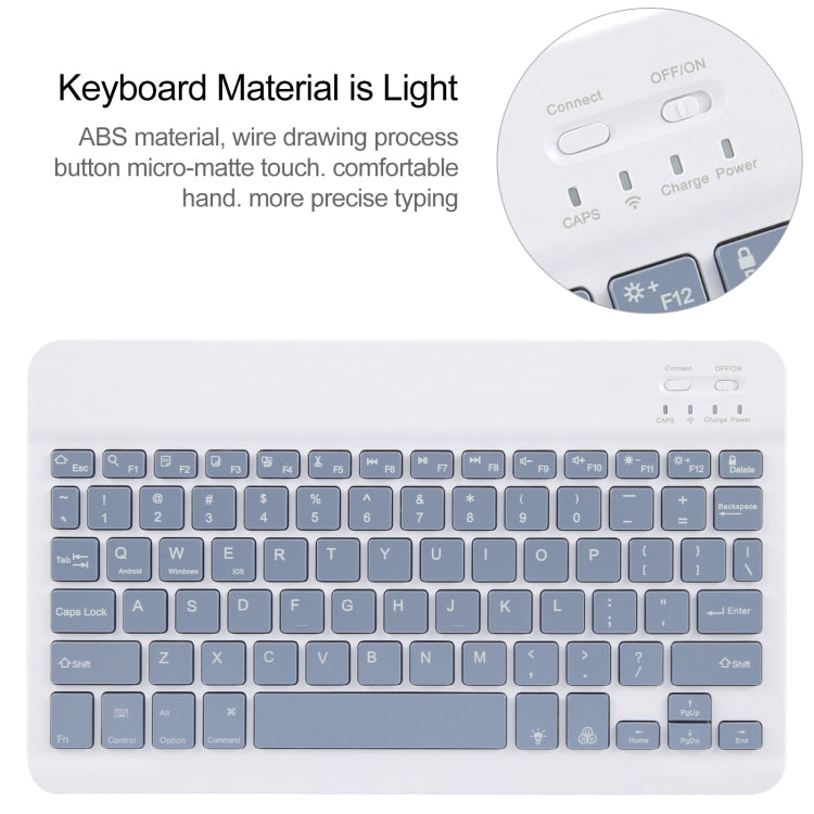 For Huawei MatePad Air 11.5 Square Button Backlight Bluetooth Keyboard Rotatable Holder Leather Case(Lavender Purple) - Huawei Keyboard by PMC Jewellery | Online Shopping South Africa | PMC Jewellery