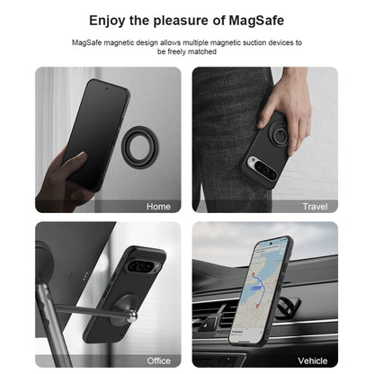 For Google Pixel 9 Pro NILLKIN Frosted Shield Pro Magnetic Phone Case(Black) - Google Cases by NILLKIN | Online Shopping South Africa | PMC Jewellery