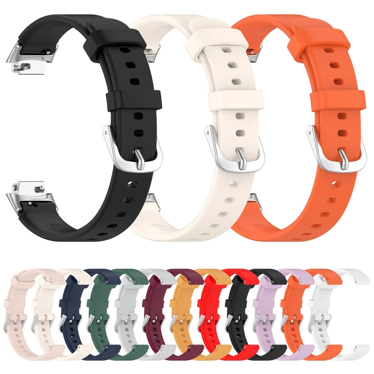 12mm Universal Solid Color Silver Buckle Silicone Watch Band(Starlight) - 20mm Bands by PMC Jewellery | Online Shopping South Africa | PMC Jewellery