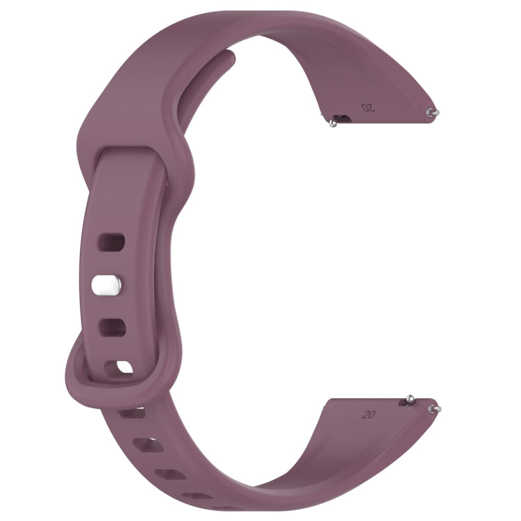 20mm Slim Reverse Buckle Silicone Watch Band(Purple) - 20mm Bands by PMC Jewellery | Online Shopping South Africa | PMC Jewellery