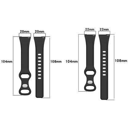 22mm Slim Reverse Buckle Silicone Watch Band(Grey) - 22mm Bands by PMC Jewellery | Online Shopping South Africa | PMC Jewellery