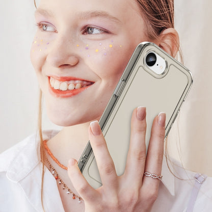 For iPhone SE 2024 Candy Series TPU Phone Case(Transparent Grey) - More iPhone Cases by PMC Jewellery | Online Shopping South Africa | PMC Jewellery | Buy Now Pay Later Mobicred