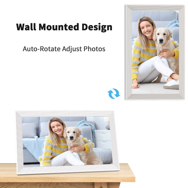 Pritom PF200 10.1 inch Digital Photo Frame Wall Mounted LED Advertising Machine, Plug:EU Plug(White) - 11 inch Below by PRITOM | Online Shopping South Africa | PMC Jewellery | Buy Now Pay Later Mobicred