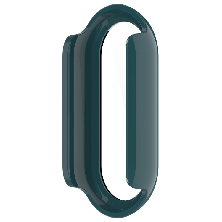 For Xiaomi Mi Band 8 PC + Tempered Film Integrated Protective Watch Case(Pine Green) - Watch Cases by PMC Jewellery | Online Shopping South Africa | PMC Jewellery