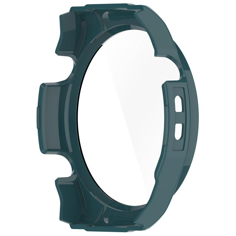 For Xiaomi Haylou Watch R8 PC + Tempered Film Integrated Watch Protective Case(Pine Green) - Watch Cases by PMC Jewellery | Online Shopping South Africa | PMC Jewellery