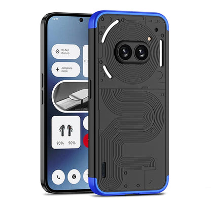 For Nothing Phone 2a GKK Three Stage Splicing Full Coverage PC Phone Case(Black Blue) - More Brand by GKK | Online Shopping South Africa | PMC Jewellery | Buy Now Pay Later Mobicred