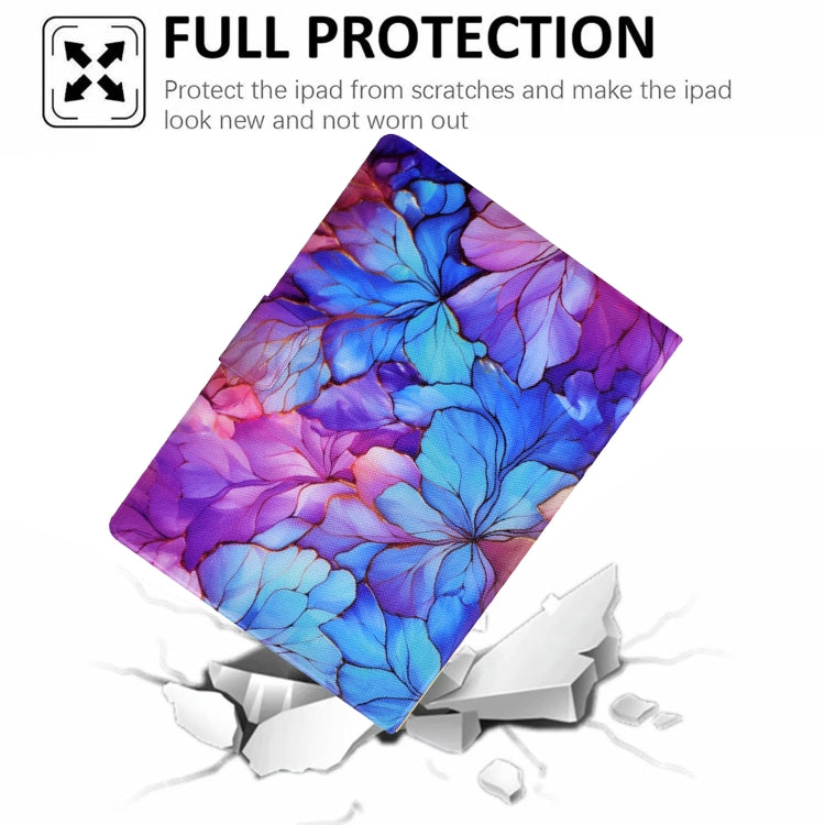 For iPad Pro 11 2024 Voltage Painted Smart Leather Tablet Case(Petals) - iPad Pro 11 2024 Cases by PMC Jewellery | Online Shopping South Africa | PMC Jewellery | Buy Now Pay Later Mobicred