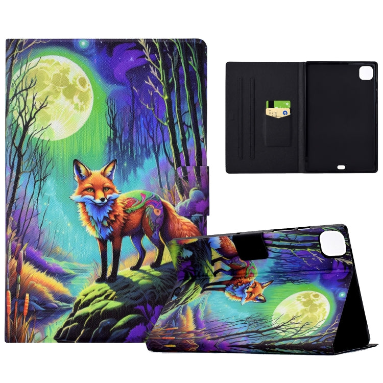 For iPad Pro 11 2024 Voltage Painted Smart Leather Tablet Case(Moonlight Fox) - iPad Pro 11 2024 Cases by PMC Jewellery | Online Shopping South Africa | PMC Jewellery | Buy Now Pay Later Mobicred