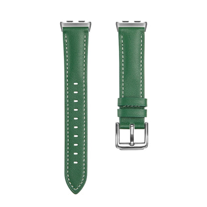 For Honor Band 9 Genuine Leather Watch Band(Green) - Watch Bands by PMC Jewellery | Online Shopping South Africa | PMC Jewellery