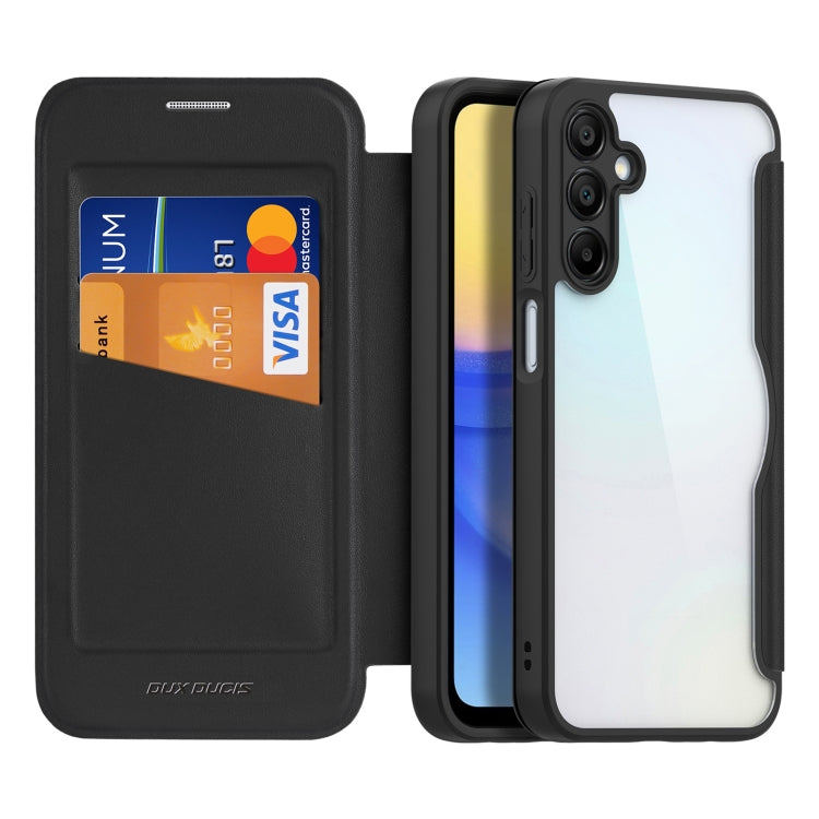 For Samsung Galaxy A15 5G DUX DUCIS Skin X Pro Series PC + TPU Phone Leather Case(Black) - Galaxy Phone Cases by DUX DUCIS | Online Shopping South Africa | PMC Jewellery | Buy Now Pay Later Mobicred