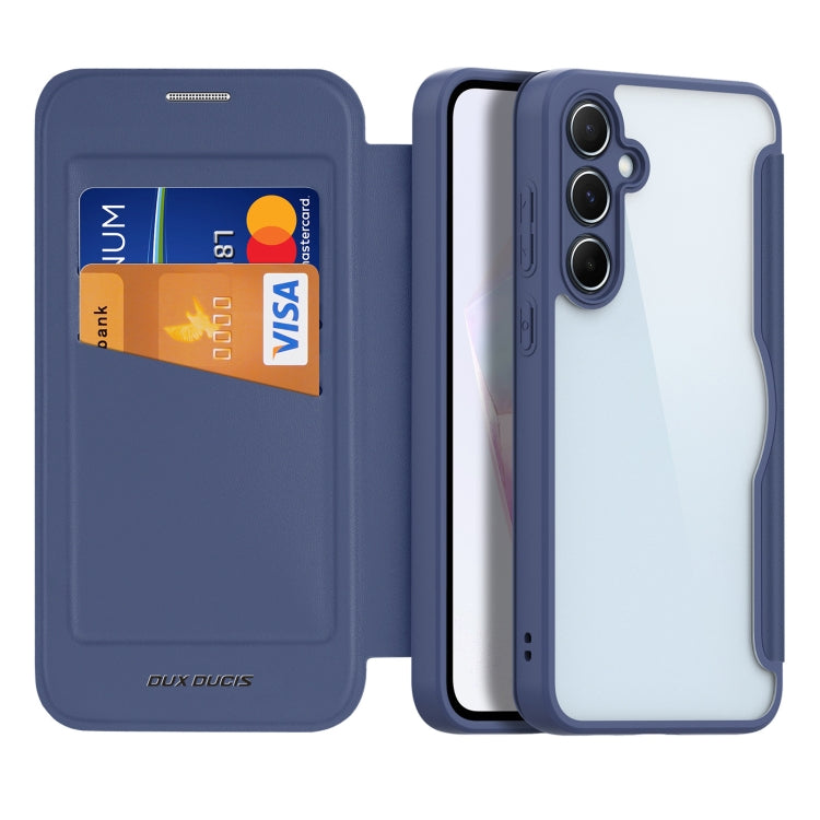 For Samsung Galaxy A35 5G DUX DUCIS Skin X Pro Series PC + TPU Phone Leather Case(Blue) - Galaxy Phone Cases by DUX DUCIS | Online Shopping South Africa | PMC Jewellery | Buy Now Pay Later Mobicred