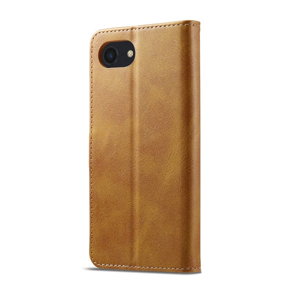LC.IMEEKE Calf Texture Horizontal Flip Leather Case For iPhone SE 2024(Yellow) - More iPhone Cases by LC.IMEEKE | Online Shopping South Africa | PMC Jewellery | Buy Now Pay Later Mobicred