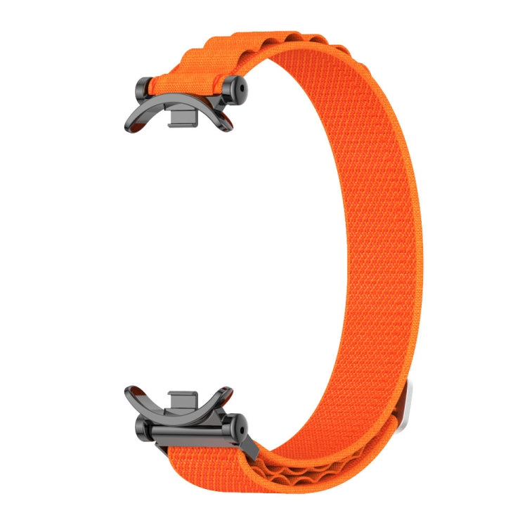 For Xiaomi Mi Band 8 Mijobs GT4 Nylon Breathable Watch Band(Orange Black) - Watch Bands by MIJOBS | Online Shopping South Africa | PMC Jewellery