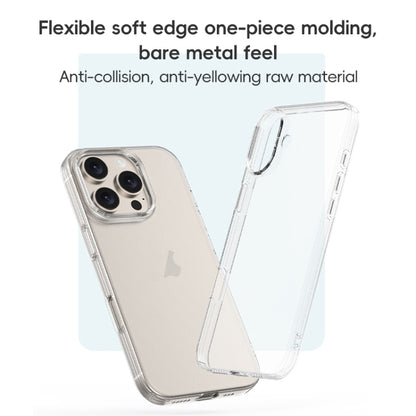 For iPhone 16 ZGA Clear TPU Shockproof Phone Case(Transparent) - iPhone 16 Cases by ZGA | Online Shopping South Africa | PMC Jewellery | Buy Now Pay Later Mobicred