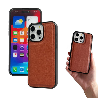 For iPhone 16 Pro Multifunctional Seven Cards Wallet Leather Phone Case(Brown) - iPhone 16 Pro Cases by PMC Jewellery | Online Shopping South Africa | PMC Jewellery | Buy Now Pay Later Mobicred