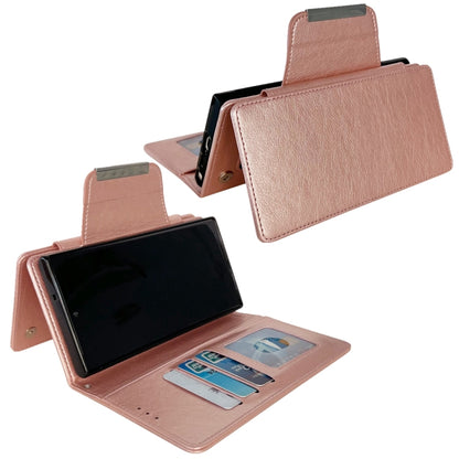 For Samsung Galaxy S24 Ultra 5G Multifunctional 7-Card Wallet Leather Phone Case(Rose Gold) - Galaxy S24 Ultra 5G Cases by PMC Jewellery | Online Shopping South Africa | PMC Jewellery | Buy Now Pay Later Mobicred