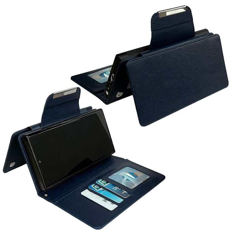 For Samsung Galaxy S24 5G Multifunctional 7-Card Wallet Leather Phone Case(Royal Blue) - Galaxy S24 5G Cases by PMC Jewellery | Online Shopping South Africa | PMC Jewellery | Buy Now Pay Later Mobicred