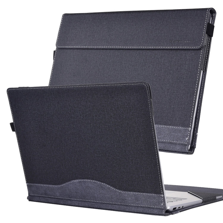 For Lenovo ThinkPad X1 Carbon Gen 10 Cloth Texture Laptop Leather Protective Case(Black) - Other by PMC Jewellery | Online Shopping South Africa | PMC Jewellery | Buy Now Pay Later Mobicred