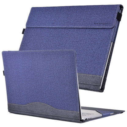 For Lenovo ThinkPad X1 Yoga Gen 5 Cloth Texture Laptop Leather Protective Case(Deep Blue) - Other by PMC Jewellery | Online Shopping South Africa | PMC Jewellery | Buy Now Pay Later Mobicred