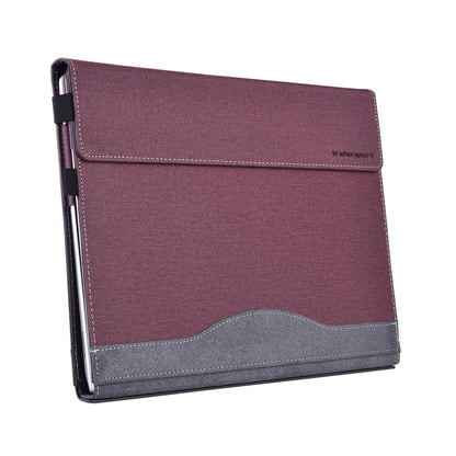 For Lenovo ThinkPad X1 Yoga Gen 4 Cloth Texture Laptop Leather Protective Case(Wine Red) - Other by PMC Jewellery | Online Shopping South Africa | PMC Jewellery | Buy Now Pay Later Mobicred