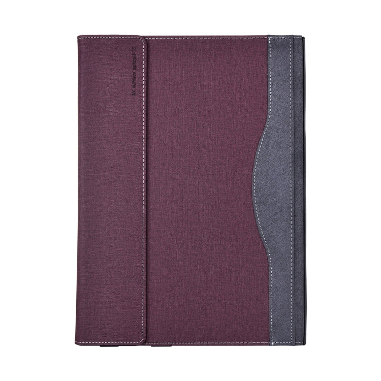 For Lenovo ThinkPad X1 Yoga Gen 6 Cloth Texture Laptop Leather Protective Case(Wine Red) - Other by PMC Jewellery | Online Shopping South Africa | PMC Jewellery | Buy Now Pay Later Mobicred