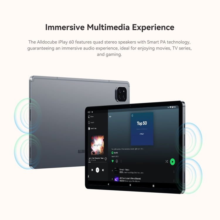 ALLDOCUBE iPlay 60 4G LTE Tablet PC, 4GB+128GB, 11 inch Android 13 Unisoc Tiger T606 Octa Core Support Dual SIM(Grey) - ALLDOCUBE by ALLDOCUBE | Online Shopping South Africa | PMC Jewellery