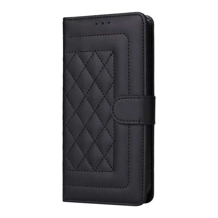 For Google Pixel 9 Diamond Lattice Leather Flip Phone Case(Black) - Google Cases by PMC Jewellery | Online Shopping South Africa | PMC Jewellery | Buy Now Pay Later Mobicred