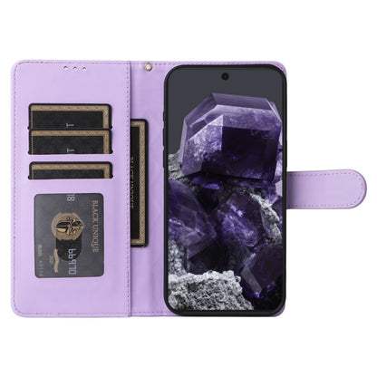 For Google Pixel 9 Pro Diamond Lattice Leather Flip Phone Case(Light Purple) - Google Cases by PMC Jewellery | Online Shopping South Africa | PMC Jewellery | Buy Now Pay Later Mobicred