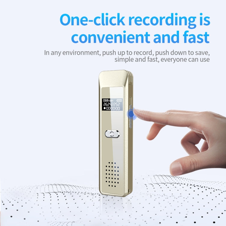 JNN Q7 Mini Portable Voice Recorder with OLED Screen, Memory:8GB(Gold) - Recording Pen by JNN | Online Shopping South Africa | PMC Jewellery | Buy Now Pay Later Mobicred