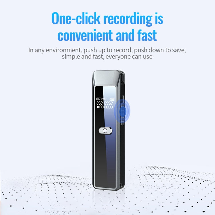 JNN Q7 Mini Portable Voice Recorder with OLED Screen, Memory:8GB(Metal Gray) - Recording Pen by JNN | Online Shopping South Africa | PMC Jewellery | Buy Now Pay Later Mobicred