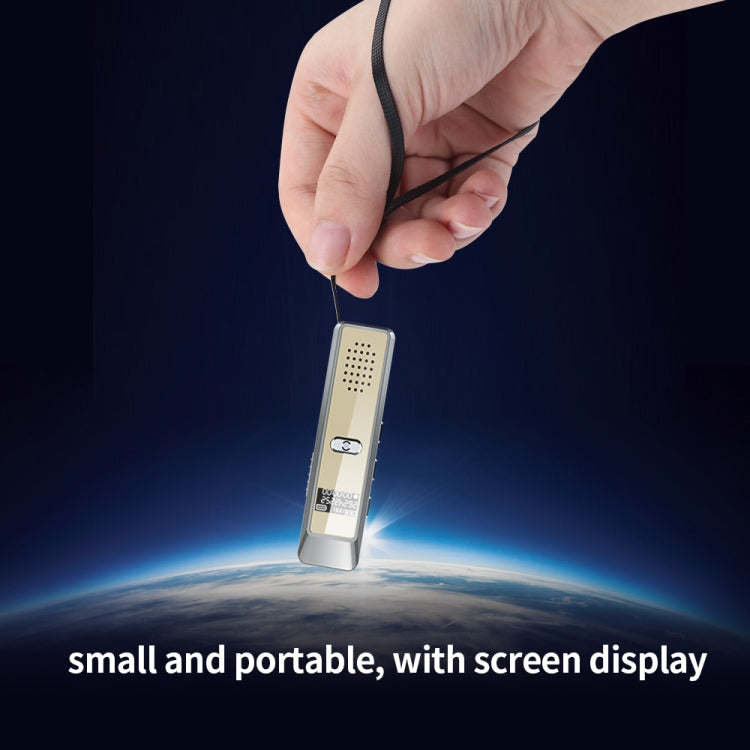 JNN Q7 Mini Portable Voice Recorder with OLED Screen, Memory:32GB(Grey+Gold) - Recording Pen by JNN | Online Shopping South Africa | PMC Jewellery | Buy Now Pay Later Mobicred