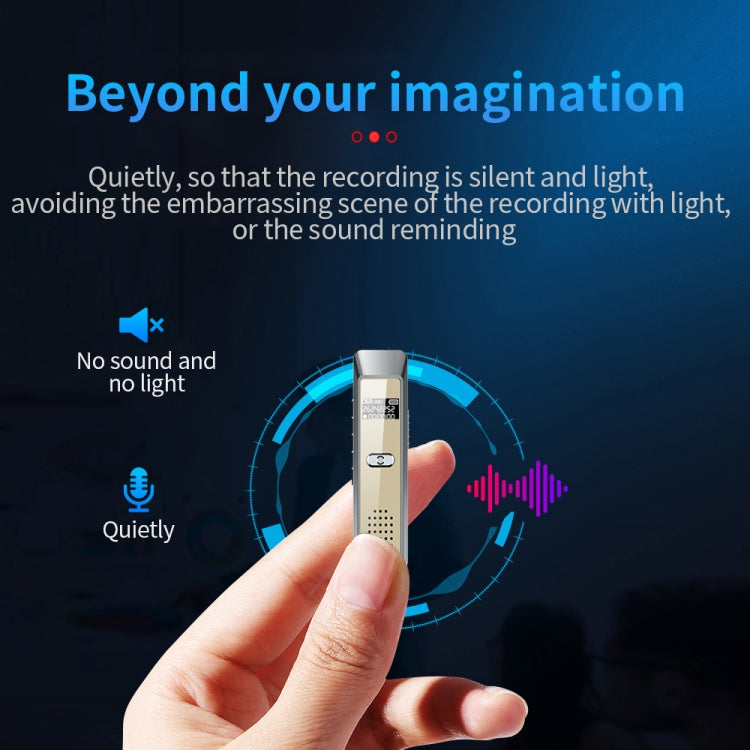 JNN Q7 Mini Portable Voice Recorder with OLED Screen, Memory:32GB(Grey+Gold) - Recording Pen by JNN | Online Shopping South Africa | PMC Jewellery | Buy Now Pay Later Mobicred