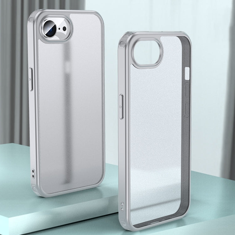 For iPhone SE 2024 Armor Clear TPU Hard PC Phone Case(Grey) - More iPhone Cases by PMC Jewellery | Online Shopping South Africa | PMC Jewellery | Buy Now Pay Later Mobicred