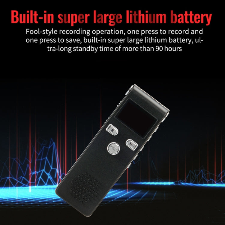 JNN X18 Mini Smart HD Noise Cancelling Voice Recorder, Memory:32GB(Black) - Recording Pen by JNN | Online Shopping South Africa | PMC Jewellery | Buy Now Pay Later Mobicred