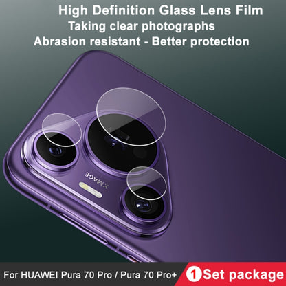 For Huawei Pura 70 Pro / 70 Pro+ IMAK Rear Camera Glass Lens Film, 1 Set Package - For Huawei by imak | Online Shopping South Africa | PMC Jewellery | Buy Now Pay Later Mobicred